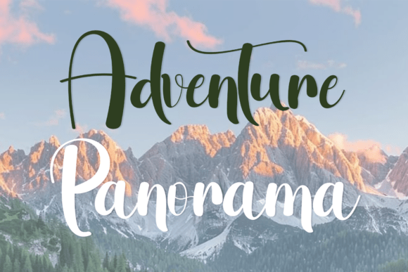 Adventure Panorama: A Strategic Font for Seasonal Branding and Creative Expression