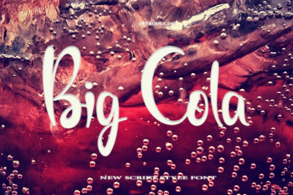 Big Cola: A Timeless Handwritten Font for Creative Projects