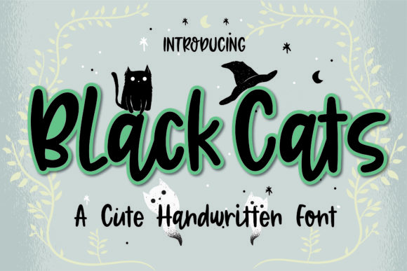BlackCats: A Fun and Informal Handwritten Font