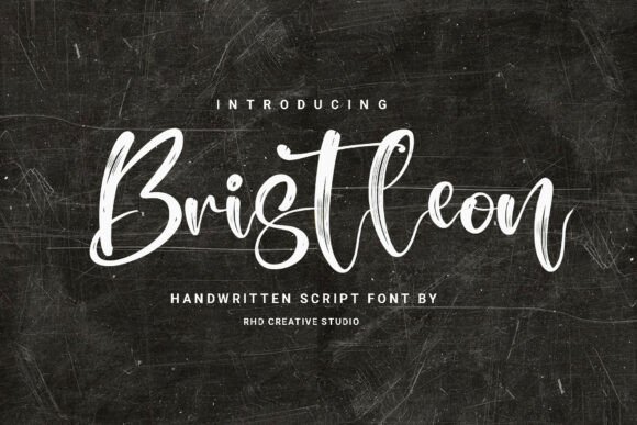 Bristleon: A Handwritten Script Font for Creative Expression