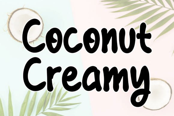 Coconut Creamy: A Modern Handwritten Script Font for Sophisticated Design
