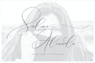 Discover the Beauty of Salma Alianda: A Timeless Handwritten Font with Romantic Flair