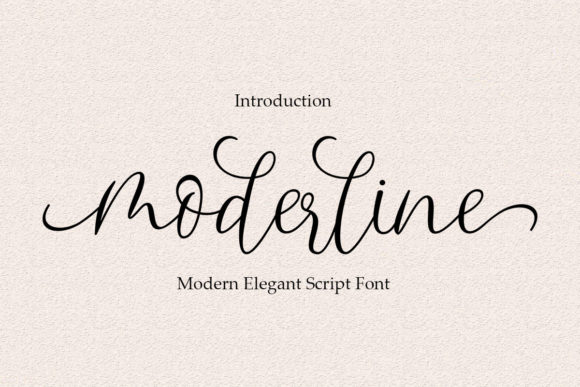 Discover the Elegance of Moderline: A Handwritten Font with a Touch of Luxury