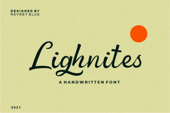Discovering the Delicate Charm of Lighnites: A Handwritten Font for Creative Expression