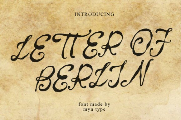 Letter of Berlin: A Timeless Handwritten Script Font