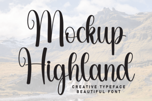 Mockup Highland: A Font That Adds Personality to Your Designs