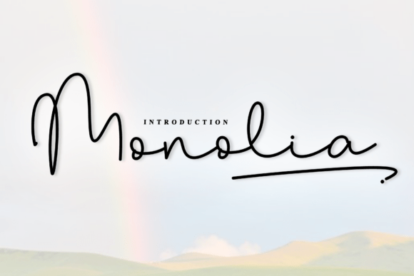 Monolia: A Handwritten Font for Elegant Design