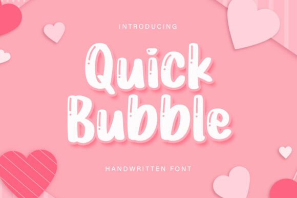 Quick Bubble: A Playful Font for Creative Expression
