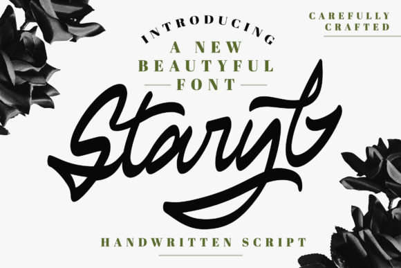 Staryl: A Bold Handwritten Font for Standout Design