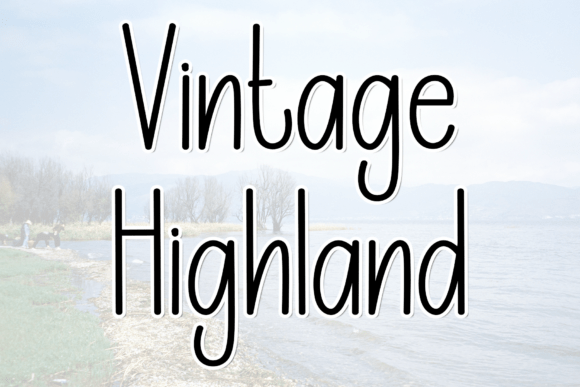 Vintage Highland: A Modern Elegance in Handwritten Script