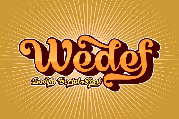 Wedef: A Bold Handwritten Font with Retro Charm
